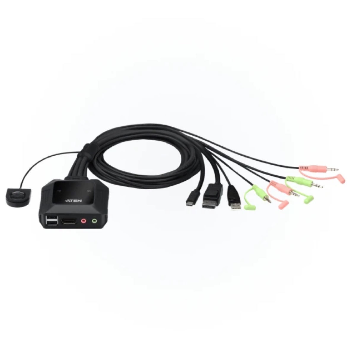 ATEN 宏正 2埠USB-C DisplayPort 混合式 KVM 多電腦切換器