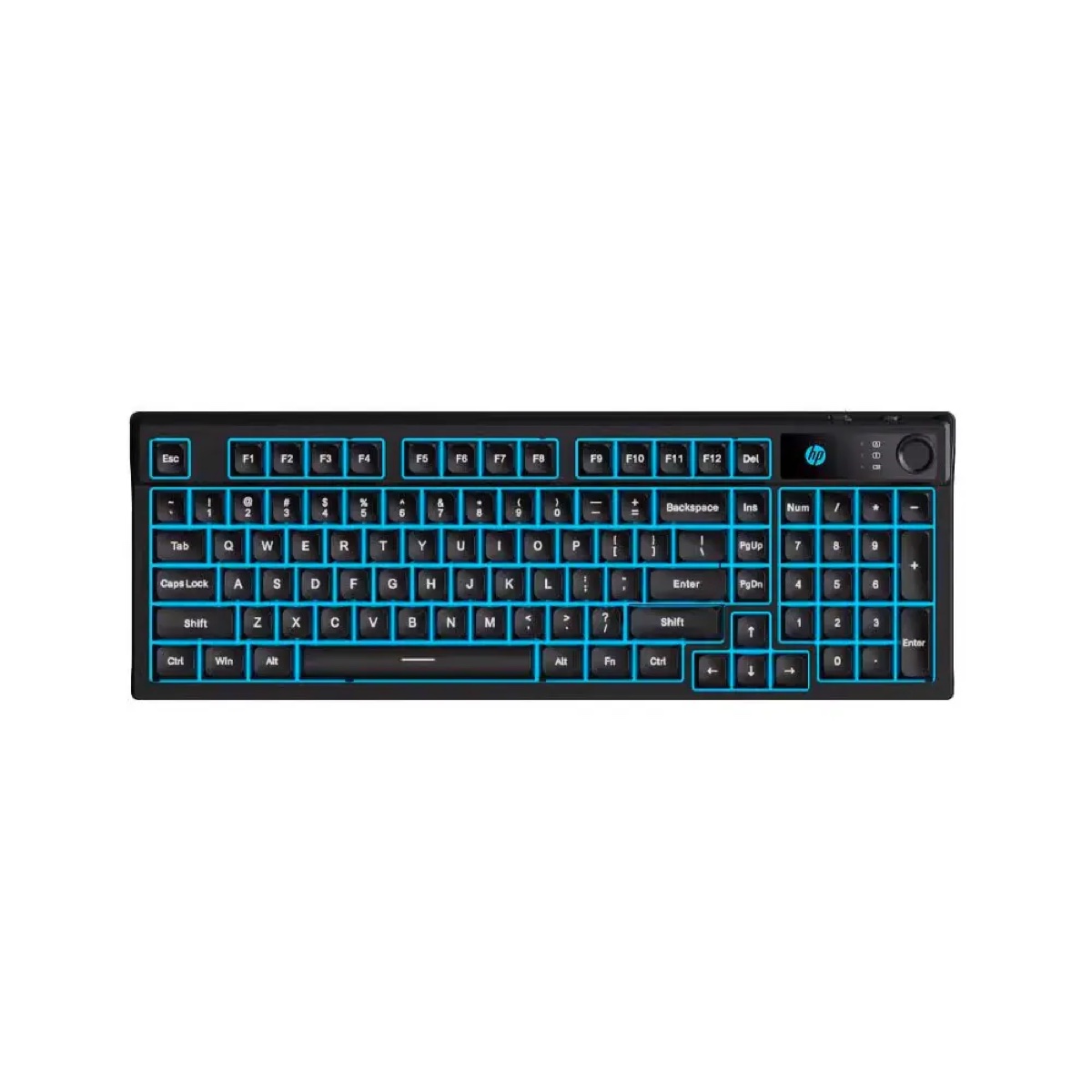 HP 惠普 K500F 機械手感游戲有線球型鍵盤